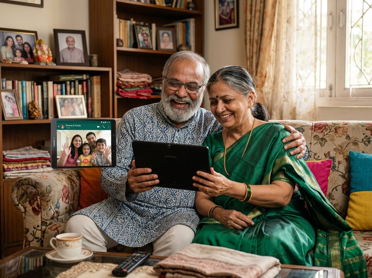 NRI Long-Distance Family - Trusted care with video call communication